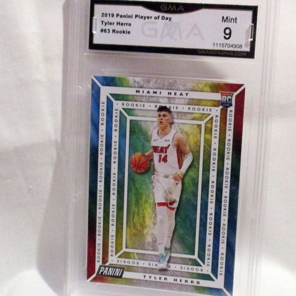TYLER HERRO 2019 Panini Prizm Draft Picks #15 SP Rookie Miami Heat GMA 9